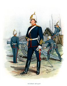 Victoriaanse artillerie, ca. 1890 door H. Bunnett