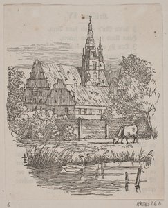 Kasteel Frederiksborg door H. C. Henneberg