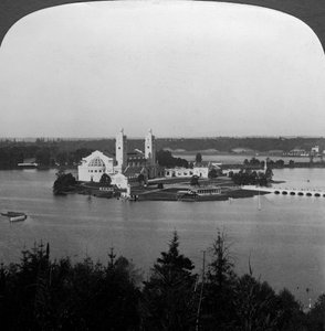 Lewis en Clark Expositie, Overheidsgebouw, Guilds Lake, Portland, Oregon, VS, 1905