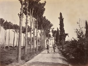 Afghanen in de tuinen van Babur, Jalalabad, 1878 door H. Charuis