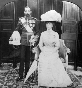 Koning George V en Koningin Mary, begin 20e eeuw door H. D. Girdwood