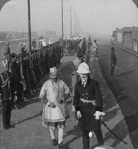 Staatsaankomst van de Maharaja van Benares in Delhi, India door H. D. Girdwood