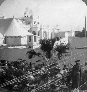 Het kamp van de Koning-Keizer. Delhi, India, 1912 door H. D. Girdwood