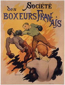 Poster ter promotie van de Société des boxeurs français, 1894