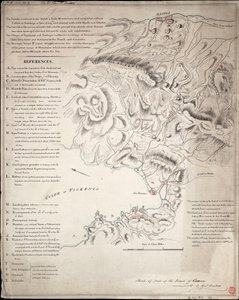 Schets van een deel van het eiland Corsica