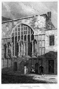 Guildhall Kapel, City of London, 1815