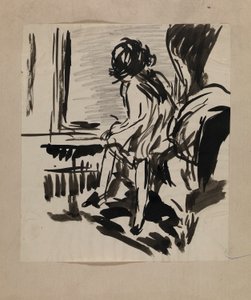 Zonder titel (Zittende figuur) door H. Lyman Sayen
