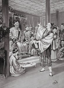 Li Po reciteert voor de keizer door H. M. (after) Burton