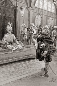 Sir Anthony Shirley bezoekt het hof van Shah Abbas de Grote, Perzië in 1599, uit Hutchinson