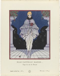 Gazette du Bon Ton, 1914 - No. 5, Pl. 45: Elle s