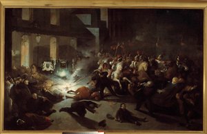Aanslag op Napoleon III door Felice Orsini in Parijs op 14 januari door H. Vittori Romano