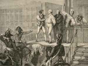 De executie van Lodewijk XVI op 21 januari 1793 door H. de la Charlerie