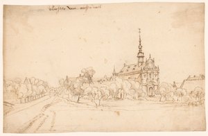 Het klooster Roosendael in Walem, tussen geboomte door H. van Wel (attributed to)