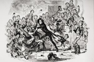 Illustratie voor Nicholas Nickleby van Charles Dickens