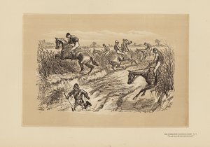 De Tumbletown Steeple-Chase, nr. 7, De Lane (gravure)