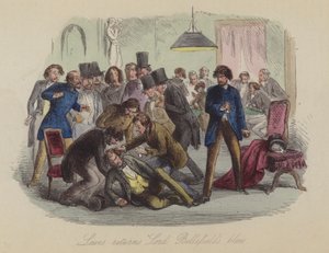 Illustratie voor Lewis Arundel of The Railroad of Life door Frank E Smedley door after Hablot Knight Browne