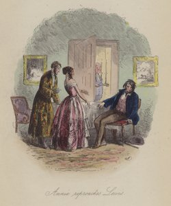 Illustratie voor Lewis Arundel of The Railroad of Life door Frank E Smedley door after Hablot Knight Browne