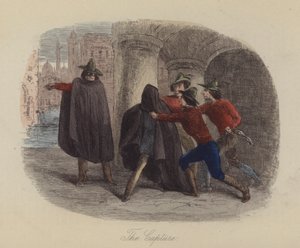 Illustratie voor Lewis Arundel of The Railroad of Life door Frank E Smedley door after Hablot Knight Browne