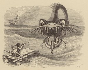Zeeslang vooruit! (gravure)
