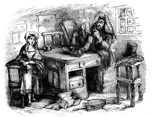 Het Oude Curiositeitenwinkeltje van Charles Dickens door Hablot Knight Browne