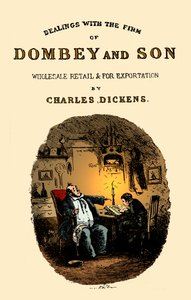 Dombey en Zoon door Charles Dickens. Titelpagina door Hablot Knight Browne