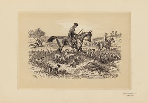 Jachtschetsen, nr. 1, Op weg naar de dekking door Hablot Knight (1815 92) Browne