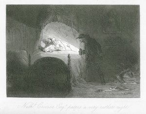 Londense straten: Nathaniel Crosier, Esq, beleeft een zeer onrustige nacht door Hablot Knight (1815 92) Browne