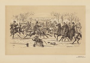 Rotten Row, nr. 1, Zoals het was door Hablot Knight (1815 92) Browne