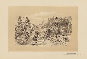Schetsen aan zee, nr. 2, Het is zo goed voor de benen door Hablot Knight (1815 92) Browne