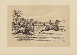De Tumbletown Steeple-Chase, Nr. 3, Te heet om lang te duren (gravure)
