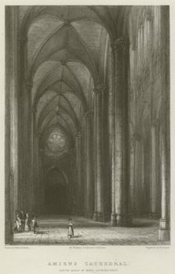 Kathedraal van Amiens, Zuidbeuk van het schip, kijkend naar het westen door Hablot Knight Browne