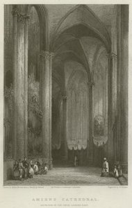 Kathedraal van Amiens, Zuidzijde van het koor, kijkend naar het oosten door Hablot Knight Browne