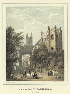 Canterbury Cathedral, oostkant door Hablot Knight Browne