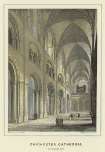 Kathedraal van Chichester, schip kijkend naar het oosten