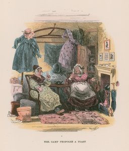 Illustratie voor Martin Chuzzlewit door Hablot Knight Browne