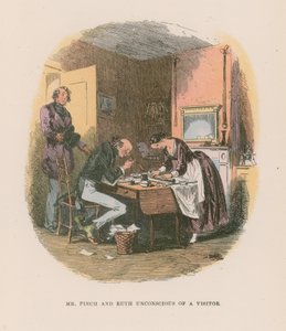 Illustratie voor Martin Chuzzlewit door Hablot Knight Browne