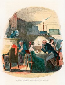Illustratie voor Martin Chuzzlewit door Hablot Knight Browne
