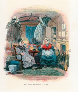 Illustratie voor Martin Chuzzlewit door Hablot Knight Browne
