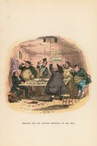 Illustratie voor Pickwick Papers door Hablot Knight Browne