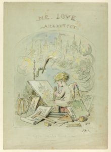 Mr. Love, Architect door Hablot Knight Browne