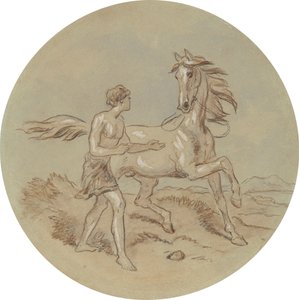 Een van achttien ontwerpen voor een serie platen die Venus en Adonis illustreren