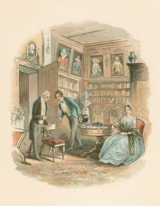 Scène uit Bleak House van Charles Dickens, 1852-1853
