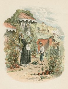 Scène uit David Copperfield door Charles Dickens, 1849-1850