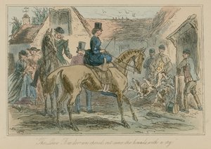 De losse schuurdeur werd geopend, de honden kwamen met een kreet naar buiten
