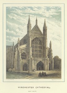 Winchester Kathedraal, westelijke gevel door Hablot Knight Browne