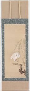 Reiger en wilg, Edo-periode door Hanabusa Itcho