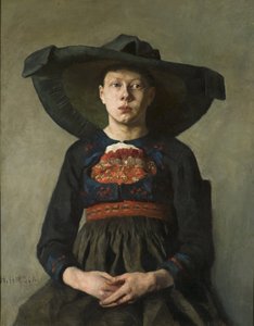Une jeune paysanne de Baviere