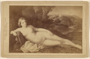 Palma Vecchio: Venus. Galerij Dresden. door Hanns Hanfstaengl