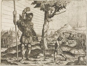 David en Goliath door Hanns Lautensack