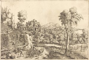 Landschap met een Wijngaard door Hanns Lautensack
